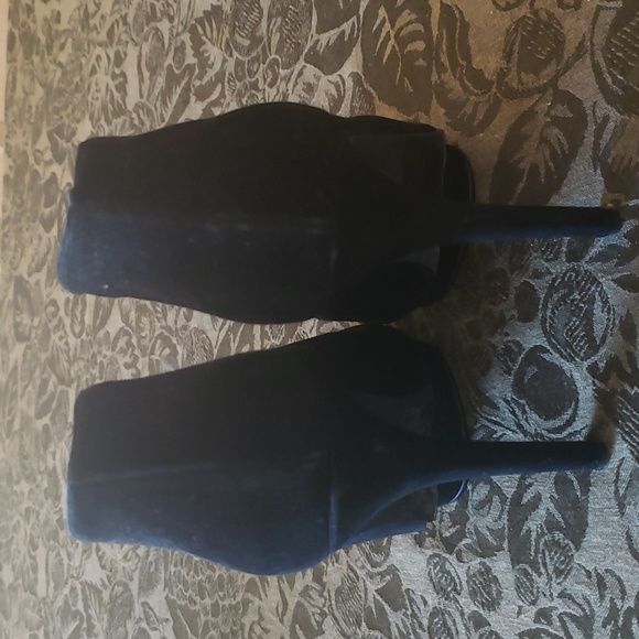 Black Express peep toe shoe boot - Picture 3 of 6
